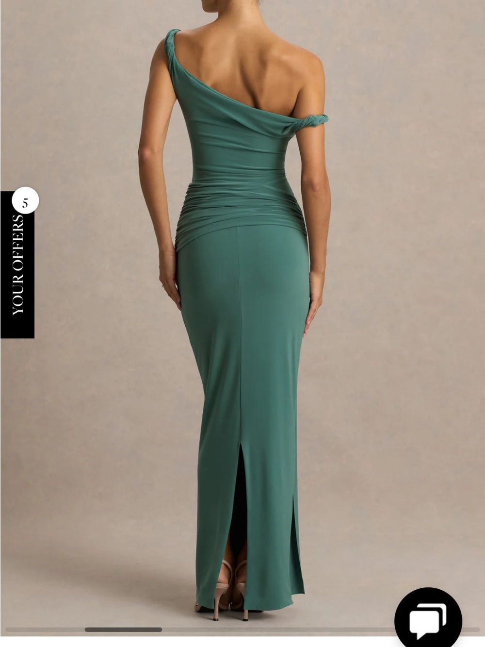 Tulisa Green Evening Gown - Picture 3 of 3